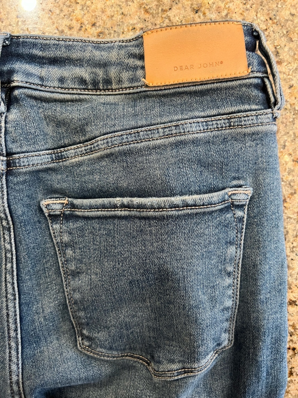 Dear John Rosa Flare Jeans Size 27 High Rise Stretch Denim Dark Wash - Picture 9 of 9